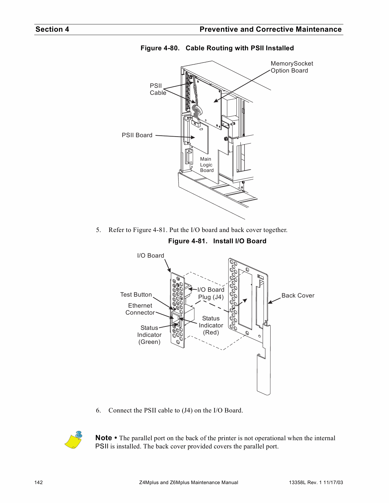 Zebra Label Z4Mplus Z6Mplus Maintenance Service Manual-6